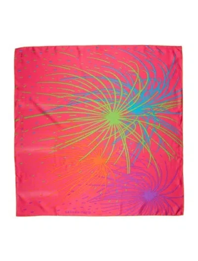 Pre-owned Hermes Pluie D'étincelles Silk Scarf In Multi