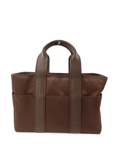 Pre-owned Hermes Pm Acapulco Tote Bag In Brown