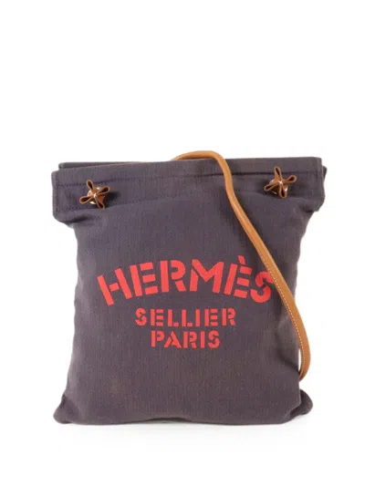 Pre-owned Hermes Pm Aline Tote Bag In Blue