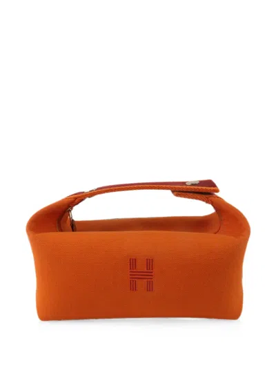 Pre-owned Hermes Pm Bride A Brac Tote Bag In Orange