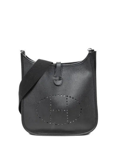 Pre-owned Hermes Pm Evelyne I Shoulder Bag In Black