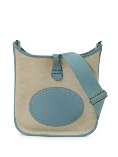 Pre-owned Hermes Pm Evelyne Shoulder Bag In Neutrals