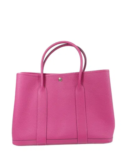Hermes Pm Garden Party Handbag In Brown