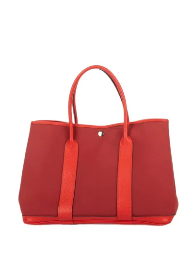 Hermes Pm Garden Party Tote Bag In Red