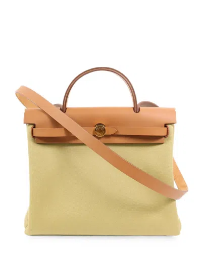 Hermes Pm Herbag Tote Bag In Yellow