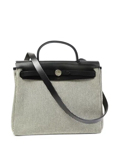 Pre-owned Hermes Pm Herbag Tote Bag In Neutral