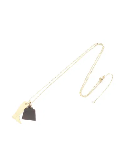 Pre-owned Hermes Pm Marokkinye Necklace In Gold