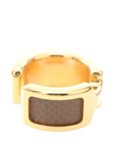 Pre-owned Hermes Pm Olympe Ear Cuff In Gold