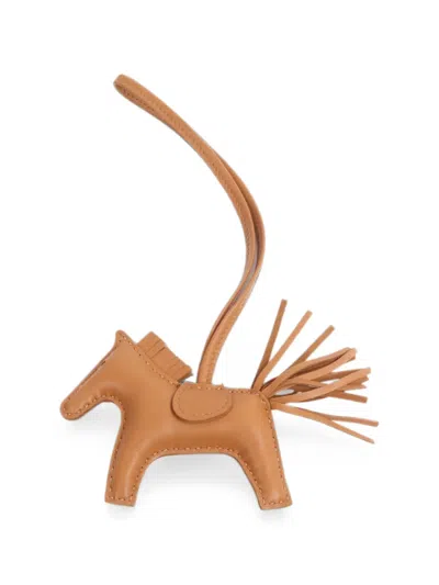 Pre-owned Hermes Pm Rodeo Horse Charm In Neutral