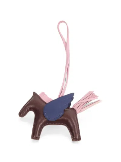 Pre-owned Hermes Rodeo Pegase Pm Charm In Brown