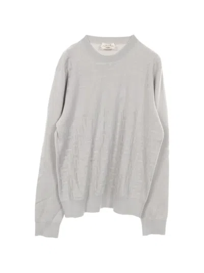 Pre-owned Hermes Point Faubourg Knit Sweater In Grey