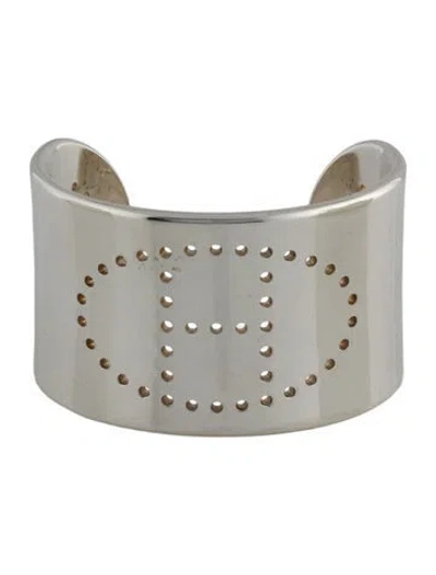 Pre-owned Hermes Point Sellier Cuff, 7" In Multi