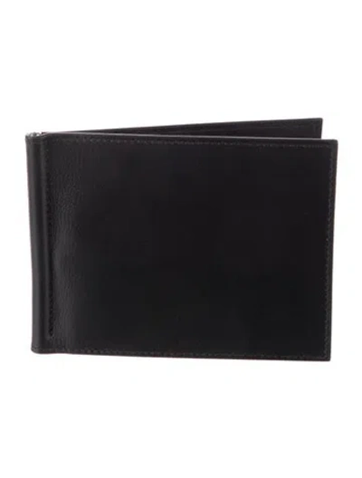 Pre-owned Hermes Poker Bifold Wallet In Black