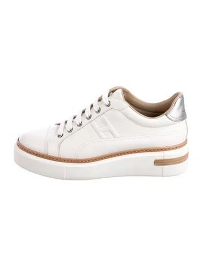 Pre-owned Hermes Polo Sneakers In White