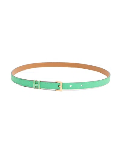 Pre-owned Hermes Hermès Pop H 15 Belt, Size 75 In Green