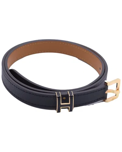 Pre-owned Hermes Hermès Pop H 15 Leather Belt (authentic Pre-loved)