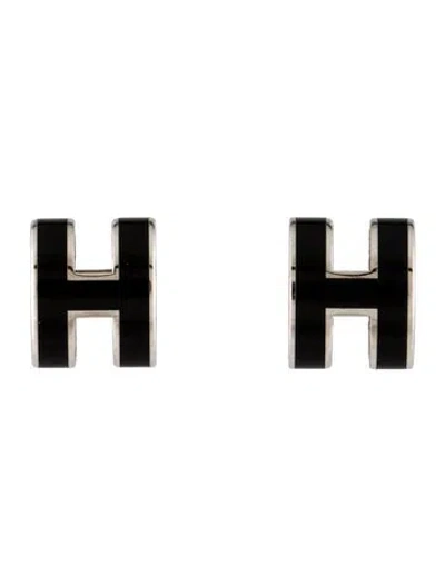 Pre-owned Hermes Pop H Earrings In Multi