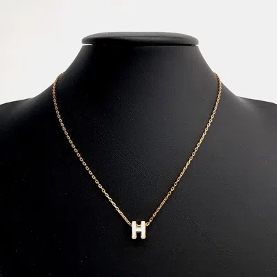 Pre-owned Hermes Hermès Pop H Mini Necklace In Multi