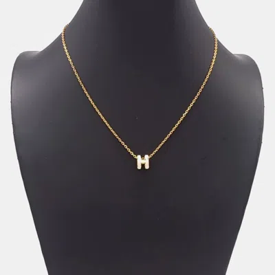 Pre-owned Hermes Hermès Pop H Mini Necklace In Multicolor