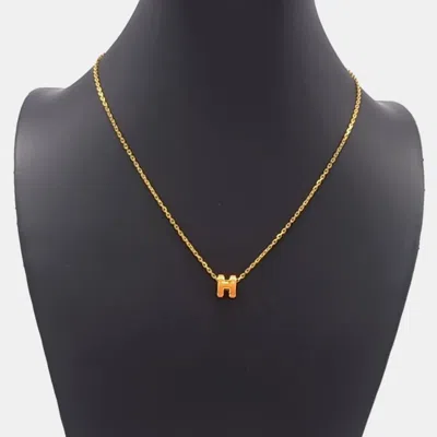 Pre-owned Hermes Hermès Pop H Mini Necklace In Multicolor