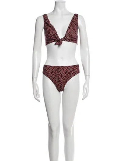 Pre-owned Hermes Printed Bikini W/ Tags In Multi