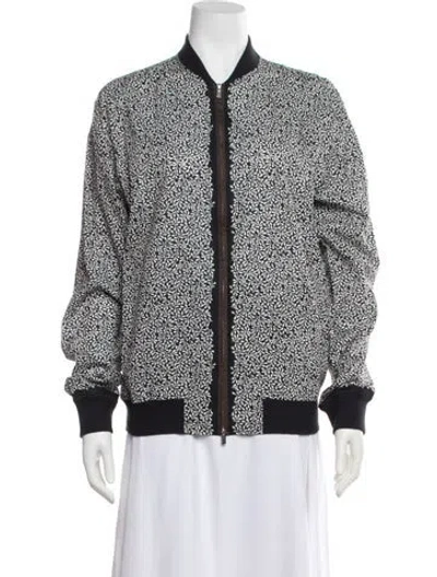 Pre-owned Hermes Printed Bomber Jacket In Multi