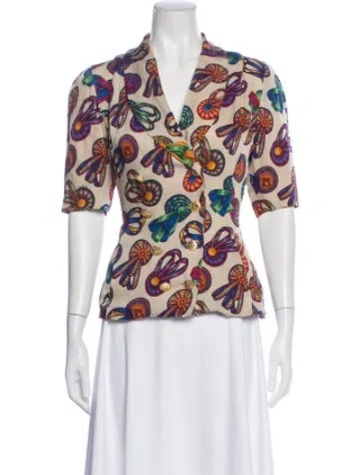 Pre-owned Hermes Printed Jacket In Multi