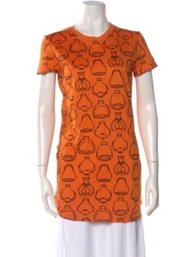 Pre-owned Hermes Printed Knee-length Dress In Multi