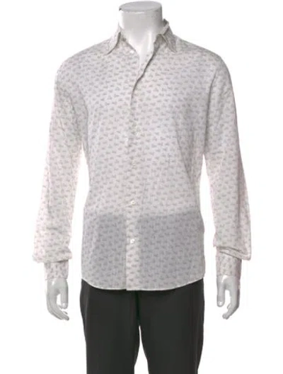 Pre-owned Hermes Printed Long Sleeve Shirt In Multi