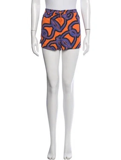 Pre-owned Hermes Printed Mini Shorts In Neutrals