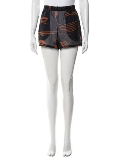 Pre-owned Hermes Printed Mini Shorts W/ Tags In White