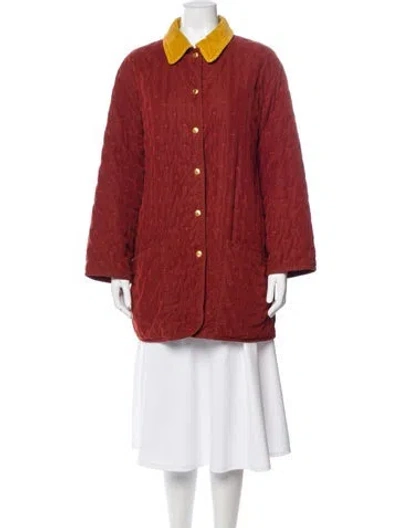 Pre-owned Hermes Printed Peacoat In Multi