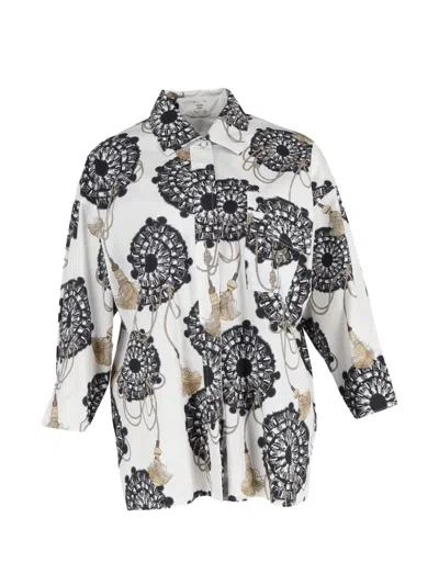 Pre-owned Hermes Printed Shirt In White
