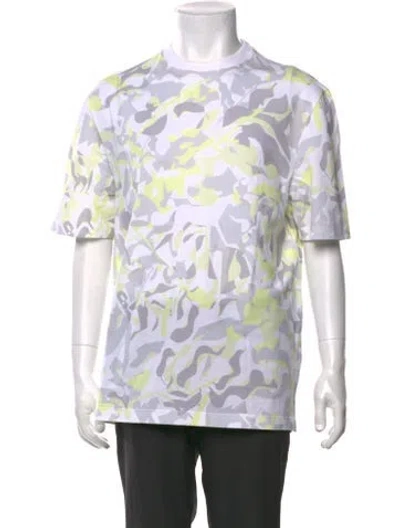 Pre-owned Hermes Printed Short Sleeve Shirt In White