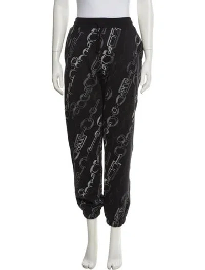 Pre-owned Hermes Printed Sweatpants In Black