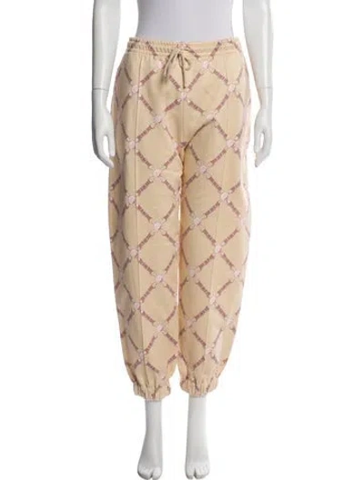 Pre-owned Hermes Printed Sweatpants In Neutral