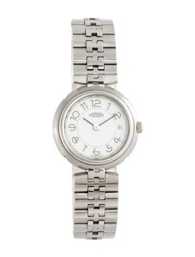 Pre-owned Hermes Profile Watch, 25mm In Multicolor