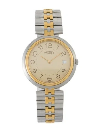 Pre-owned Hermes Profile Watch, 33mm In Multi