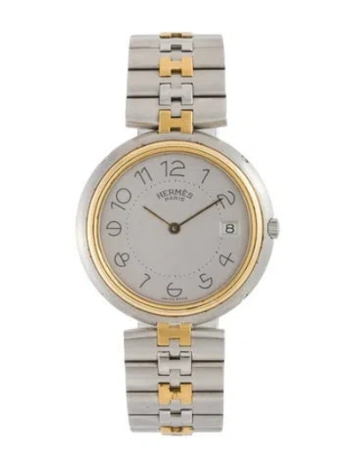 Pre-owned Hermes Profile Watch, 33mm In Multi