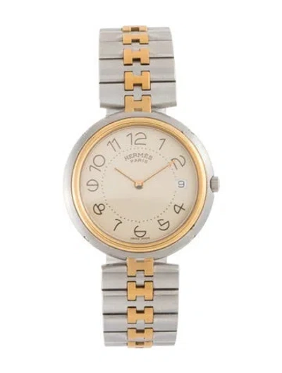 Pre-owned Hermes Profile Watch, 33mm In Multi