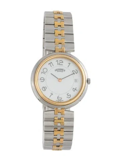 Pre-owned Hermes Profile Watch, 33mm In Multicolor