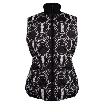 Pre-owned Hermes Promenade Du Matin Reversible Puffer Vest 42 / 8 In Black