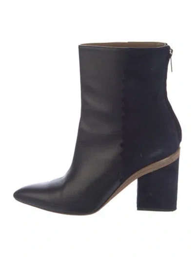 Pre-owned Hermes Proof Leather Boots In Blue