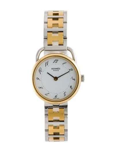 Pre-owned Hermes Pullman Watch, 25mm In Multi