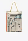Hermes Quadrige Beach Bag In Multi