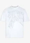 Hermes Quadrige Embroidered T-shirt In White