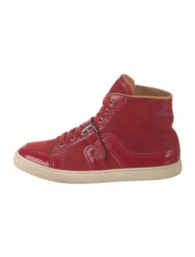 Pre-owned Hermes Quantum Sneakers In Red