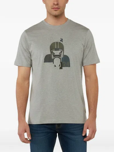 Pre-owned Hermes Quarterb H Print T-shirt In Gray
