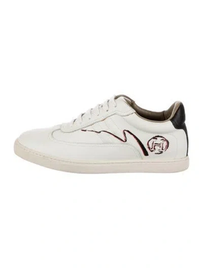 Pre-owned Hermes Quick Sneakers In White