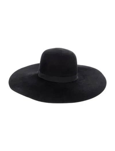 Pre-owned Hermes Rabbit Felt Hat In Black